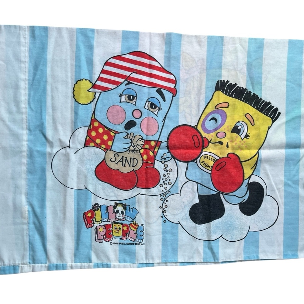 Rare Pillow People Bedding Pillow Case - Twin - PSE Marketing Inc 1986 - Vintage